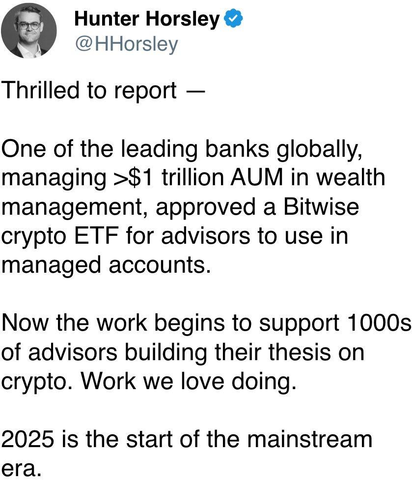 2025 is the start of the mainstream era.