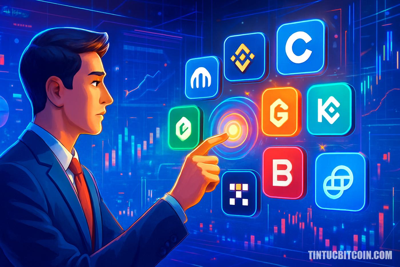 Nhà đầu tư chọn 9 sàn crypto hàng đầu để giao dịch tháng 3/2026
