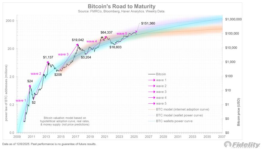 5 Waves of Bitcoin Growth. Source: Fidelity