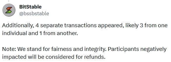 销毁公售代币?详解BSSB“公平”发售事件「BTC生态」