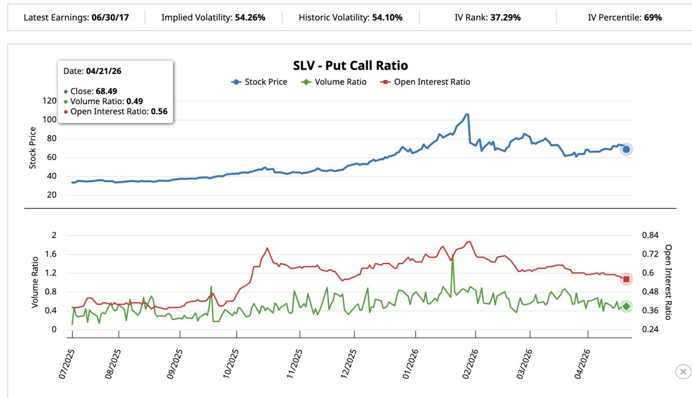 SLV 풋-콜 비율