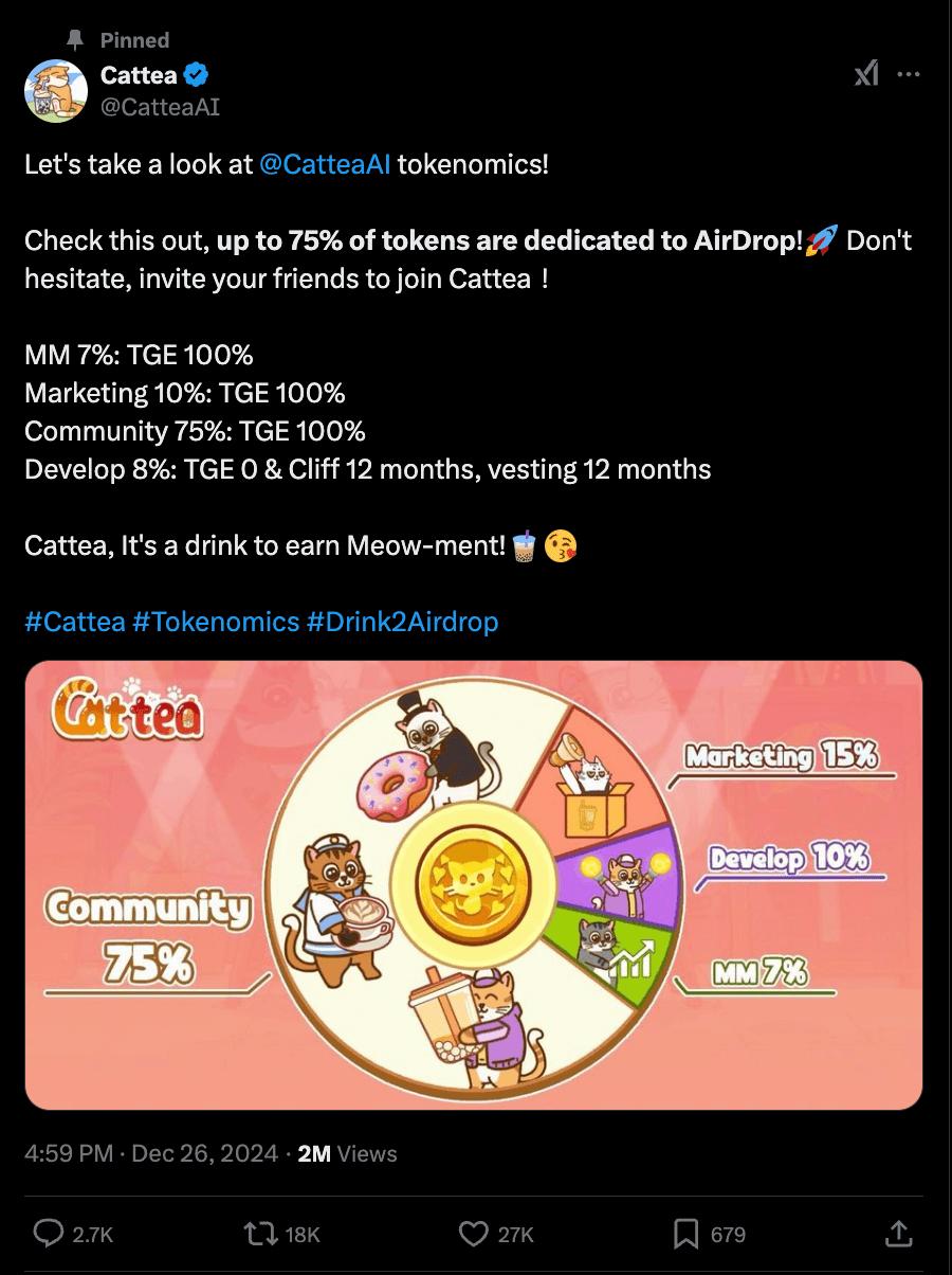 GameFi Cryptocurrency Airdrop Telegram Cattea LINE NEXT DApp