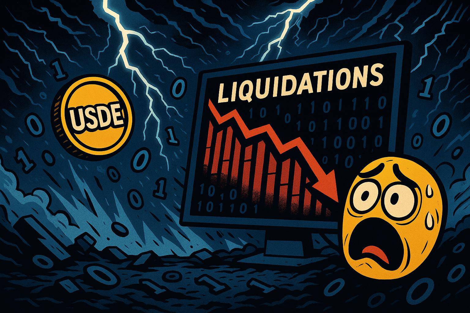 Bybit爆仓24h达46亿美元，USDE脱锚引发清算危机？