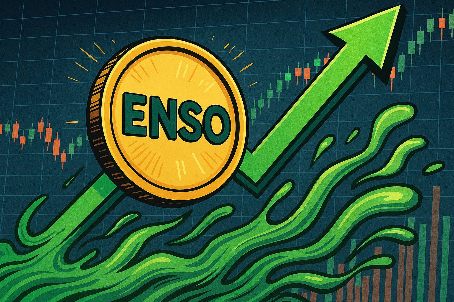ENSO surged over 140% in a single day, with open interest facing pressure  at high levels.