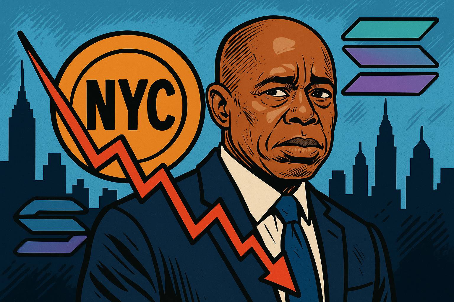 纽约前市长发行Meme代币NYC，市值突破6亿美元后暴跌至1亿美元，又割了一波韭菜？